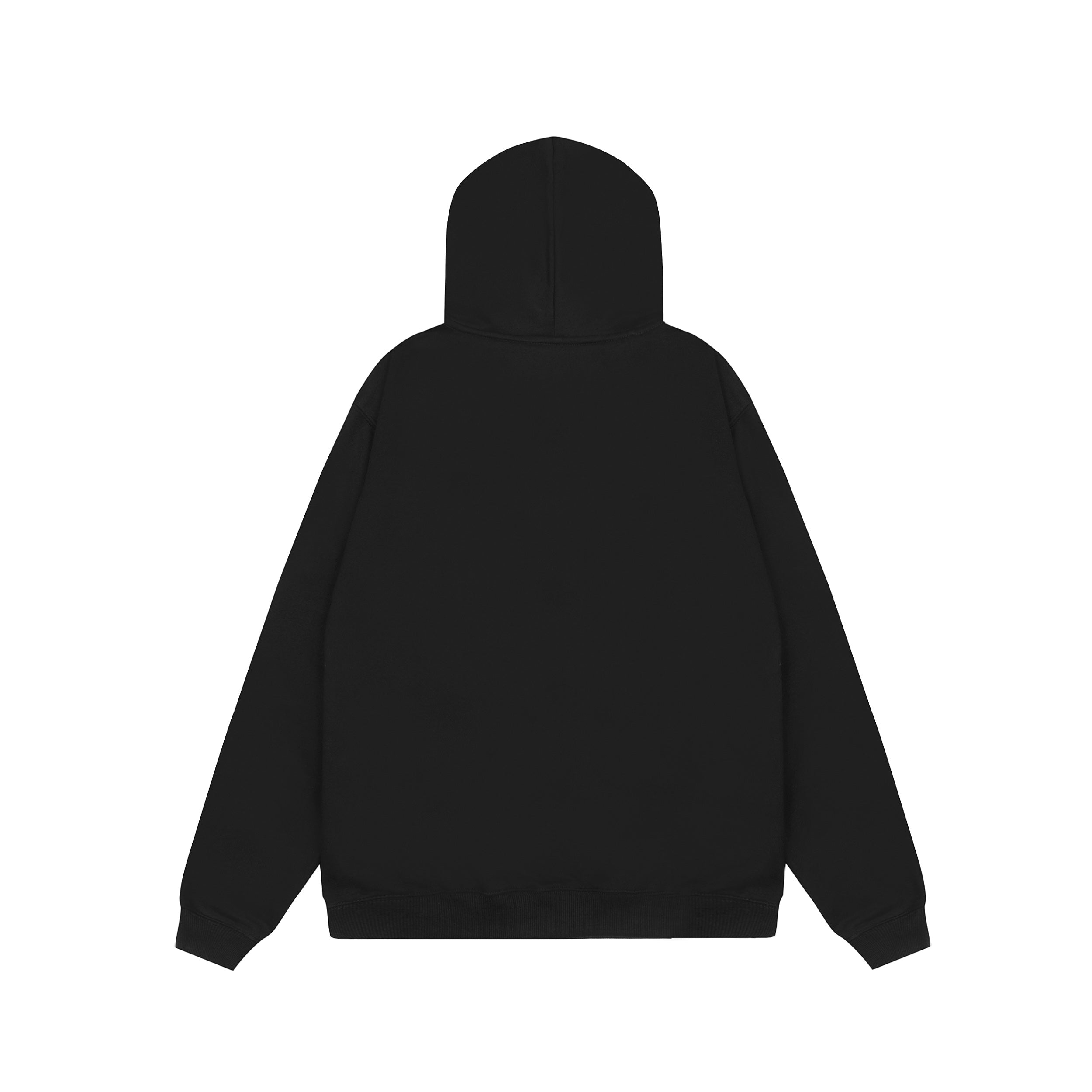 Black hoodie on a white background